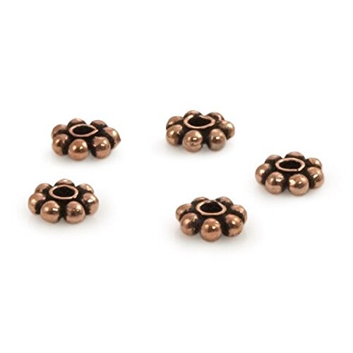 Designer Copper Beads 6x2mm (5-Pcs)
