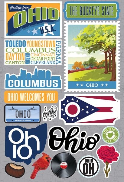 Reminisce Ohio Stickers