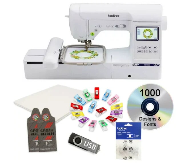 Brother SE1900 Sewing and Embroidery Machine 7x5 With $199 Bonus
