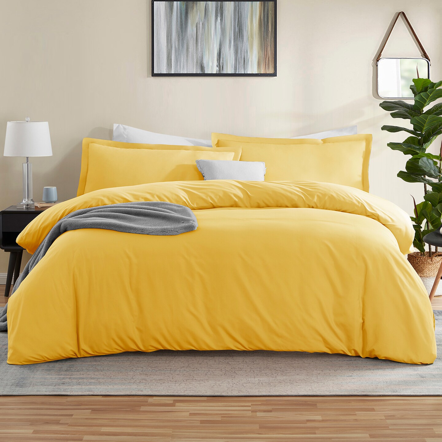 Nestl Double Brushed Microfiber Duvet Cover Set