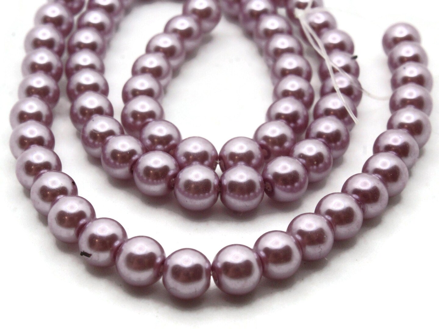 72 6mm Mauve Pink Round Glass Pearl Beads | Michaels