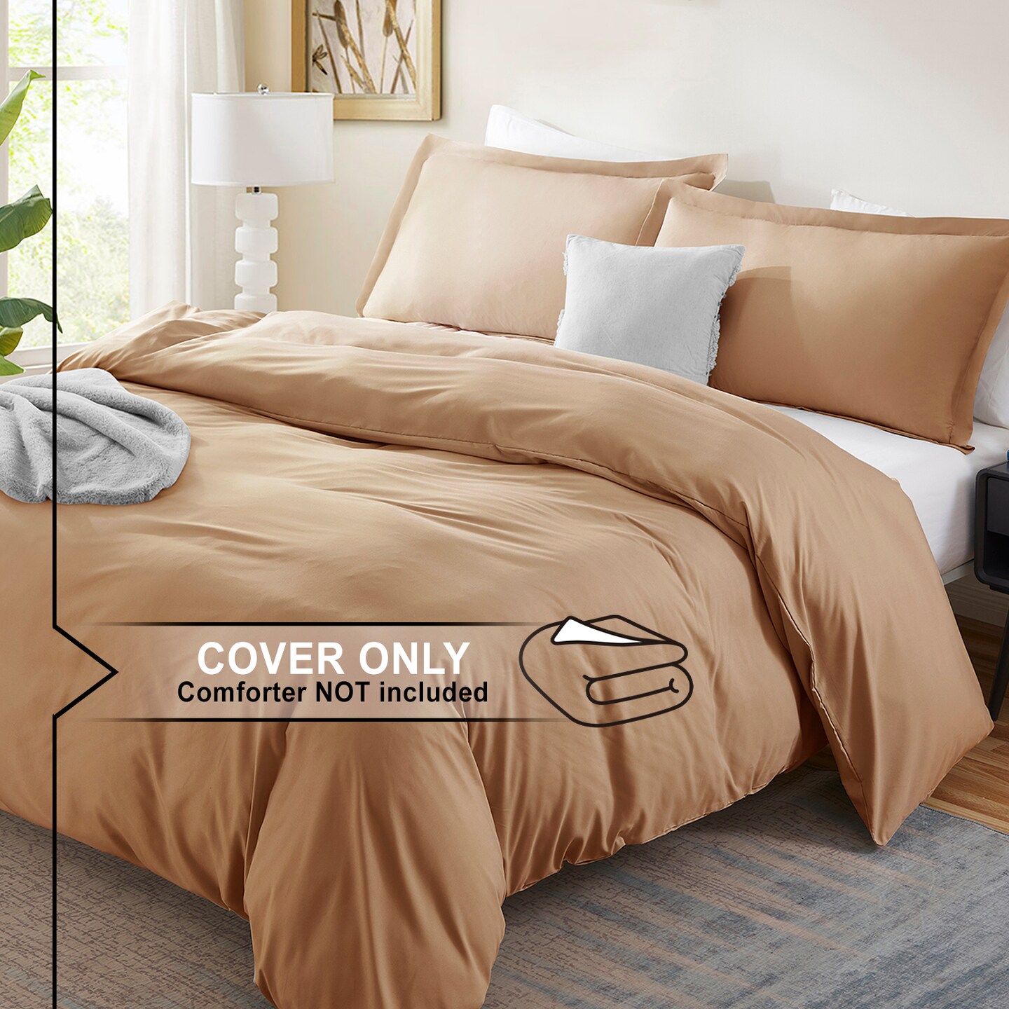 Nestl Double Brushed Microfiber Duvet Cover Set