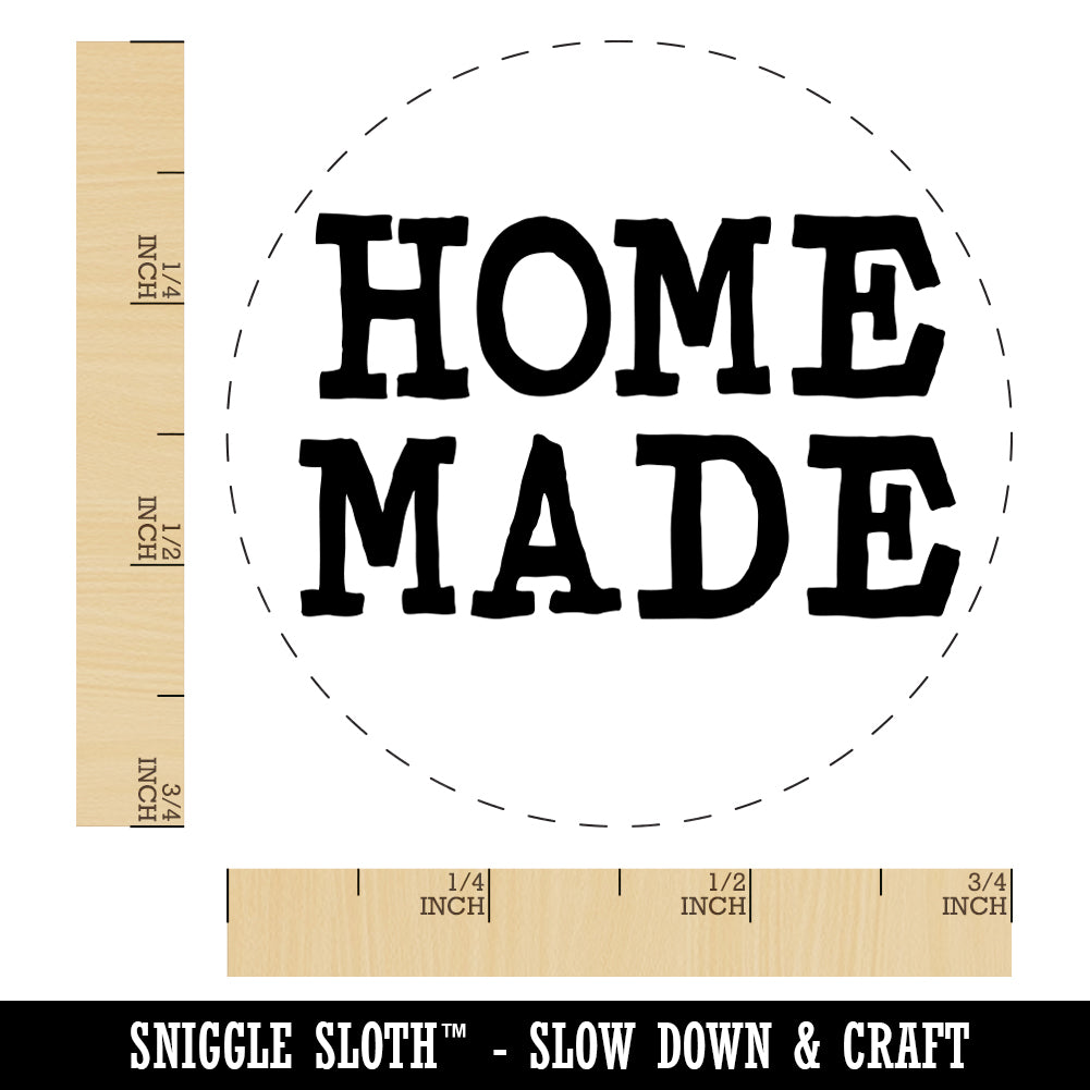 Home Made Fun Text Rubber Stamp for Stamping Crafting Planners