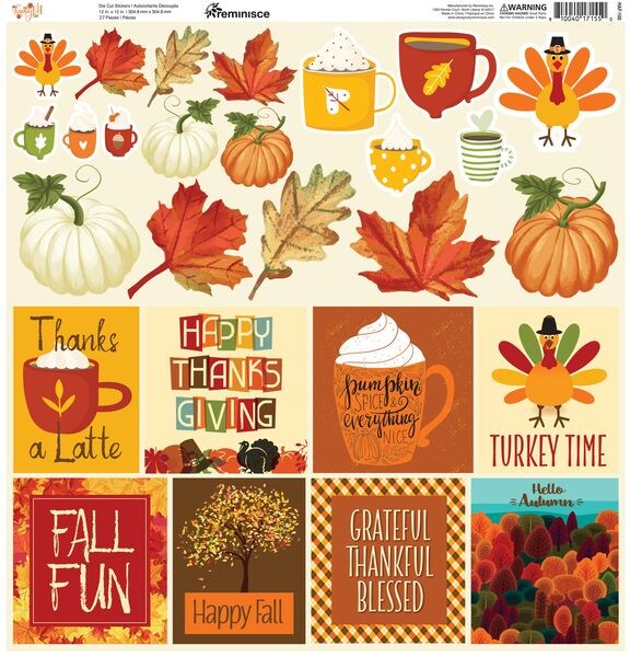 Reminisce Happy Fall Stickers