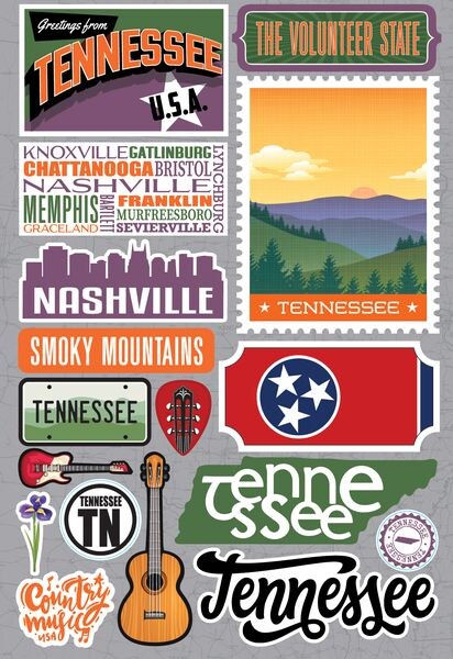 Reminisce Tennessee Stickers