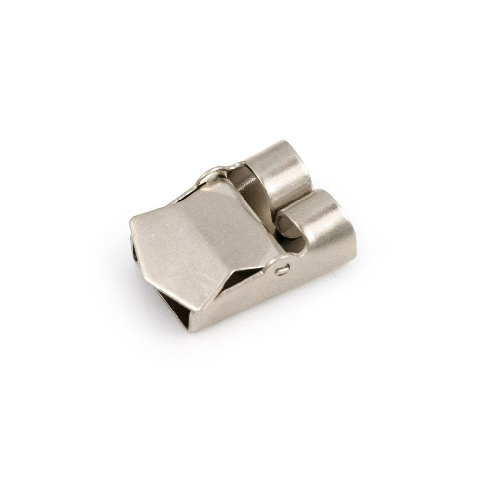 JewelrySupply Bolo Slide Lock Back 20x16mm Silver Color (1-Pc)