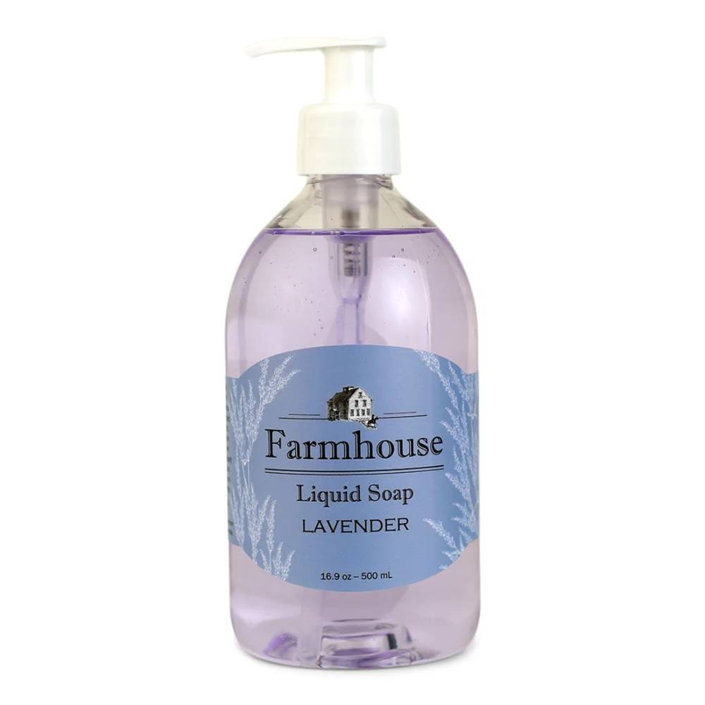 Farmhouse All Natural Liquid Soap, Lavender Mild Nourishing Vitamins 16.9 Oz