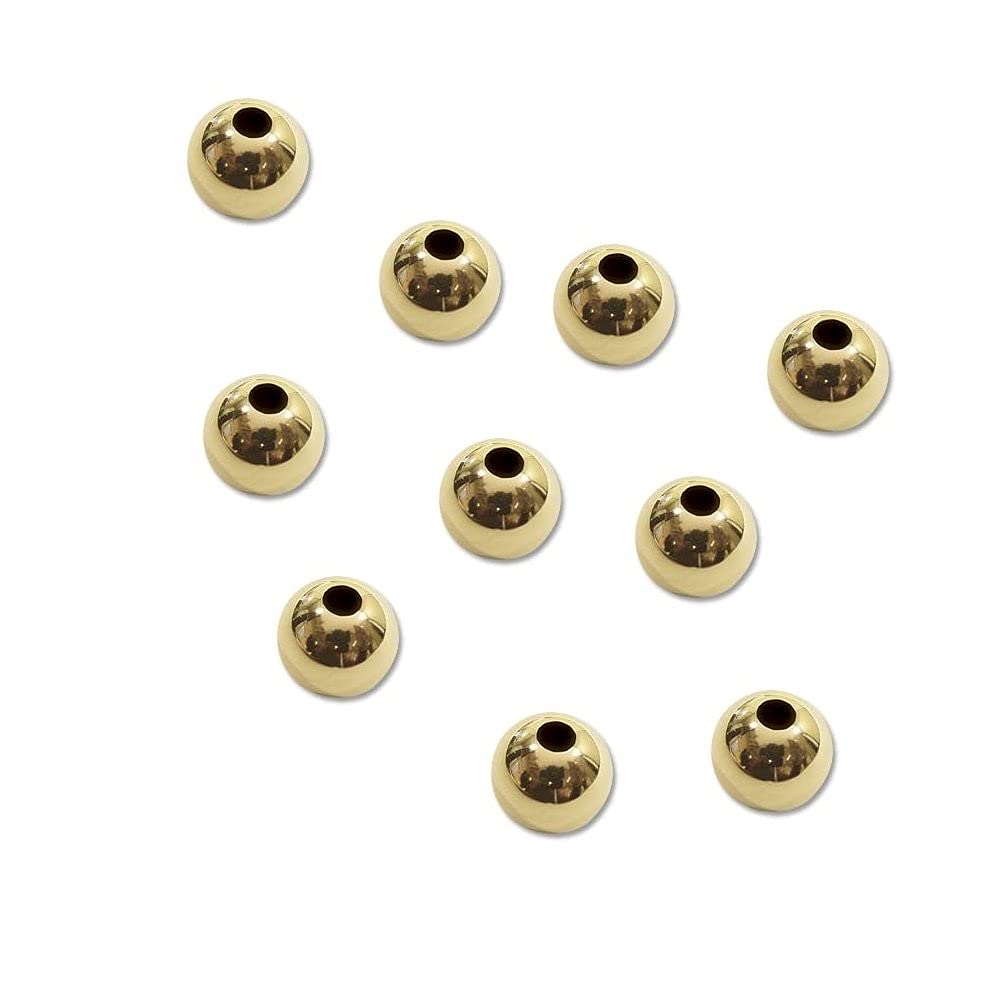 Round Bead 2.5mm 14K Yellow Gold (Pack of 10)