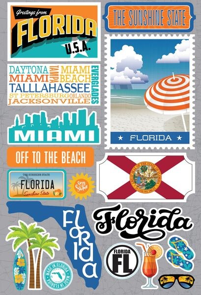 Reminisce Florida Stickers