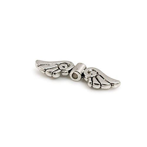 Angel Wing Pewter Bead 26x8mm (Package of 10)