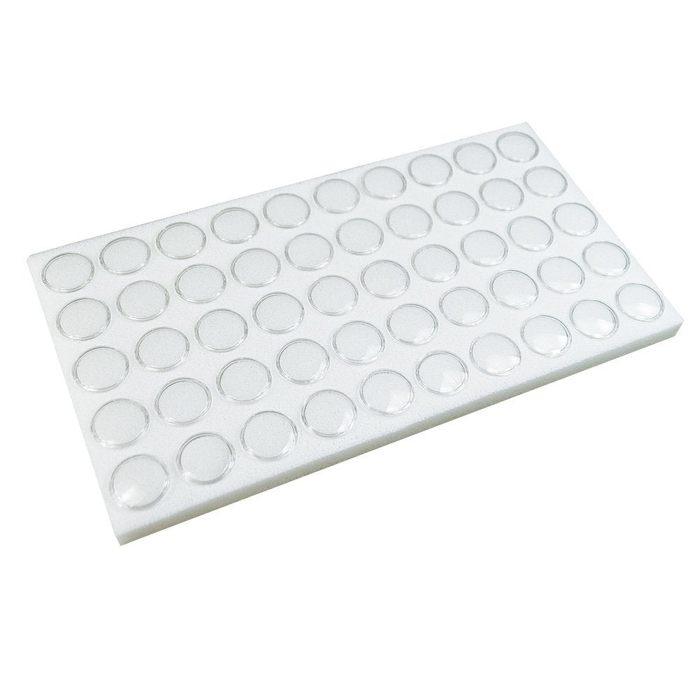 Gem Jar Display Pads and Coin Display Insert 50 Cups White