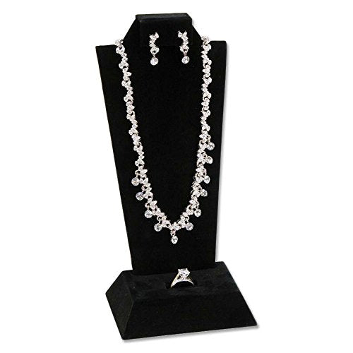 JewelrySupply Combo Jewelry Display (Earring, Necklace, Ring) Black Velvet