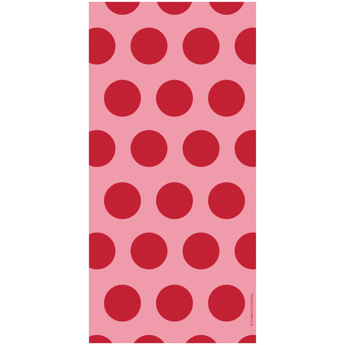 Party Central Club Pack of 240 Classic Red Two-Tone Polka Dot Cello Bags 11.25&#x22;