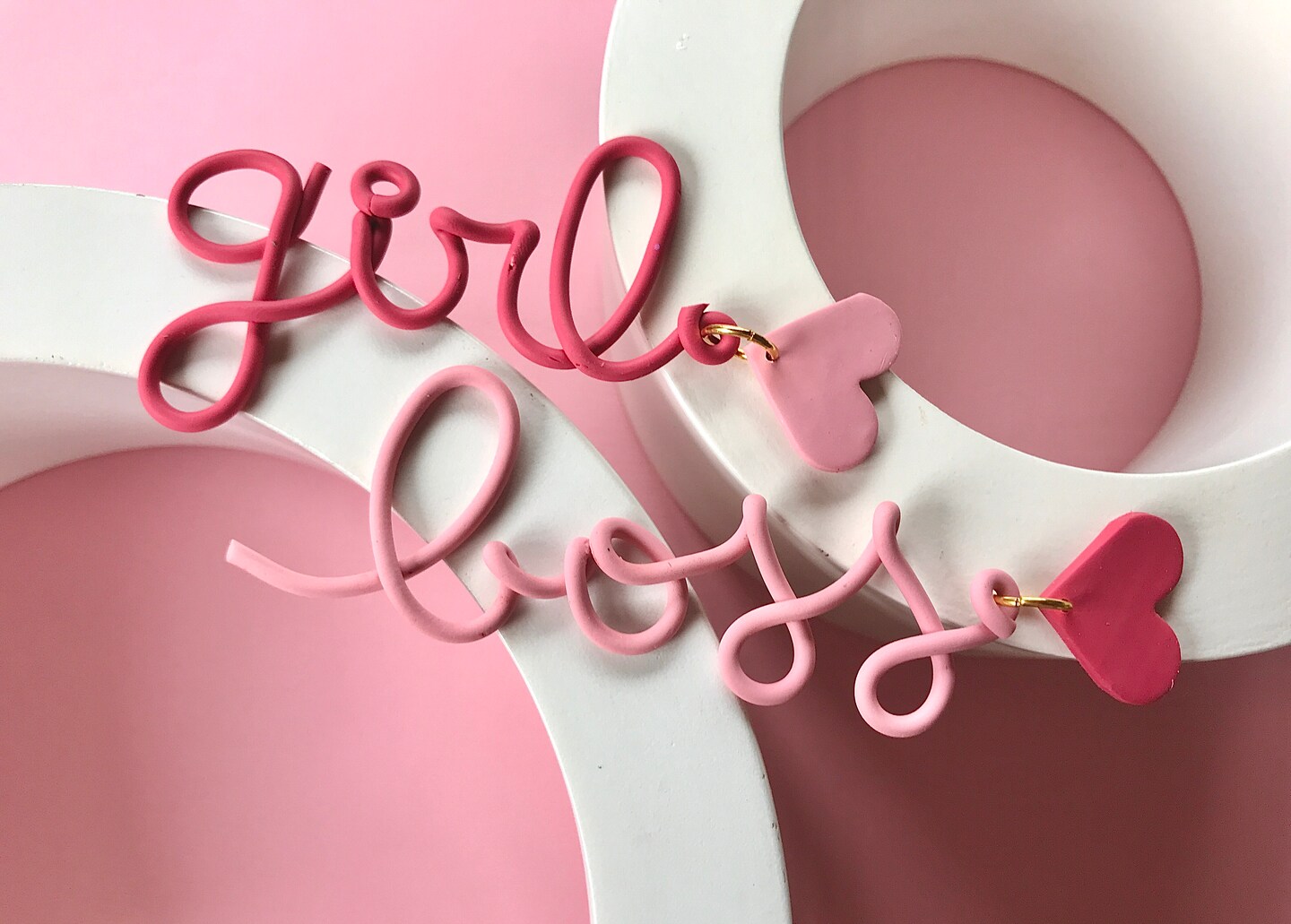 Girl Boss Earrings, Girl Power Earrings, Feminism Earrings, Feminist jewelry, Pink hollywood lights letter earrings, girly earrings