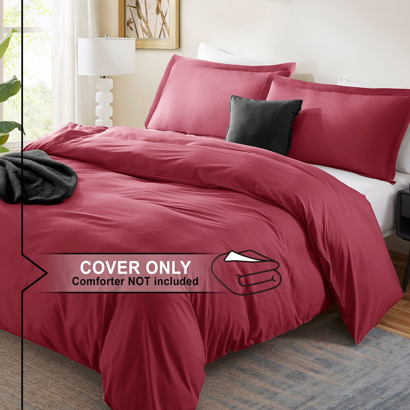 Nestl Double Brushed Microfiber Duvet Cover Set