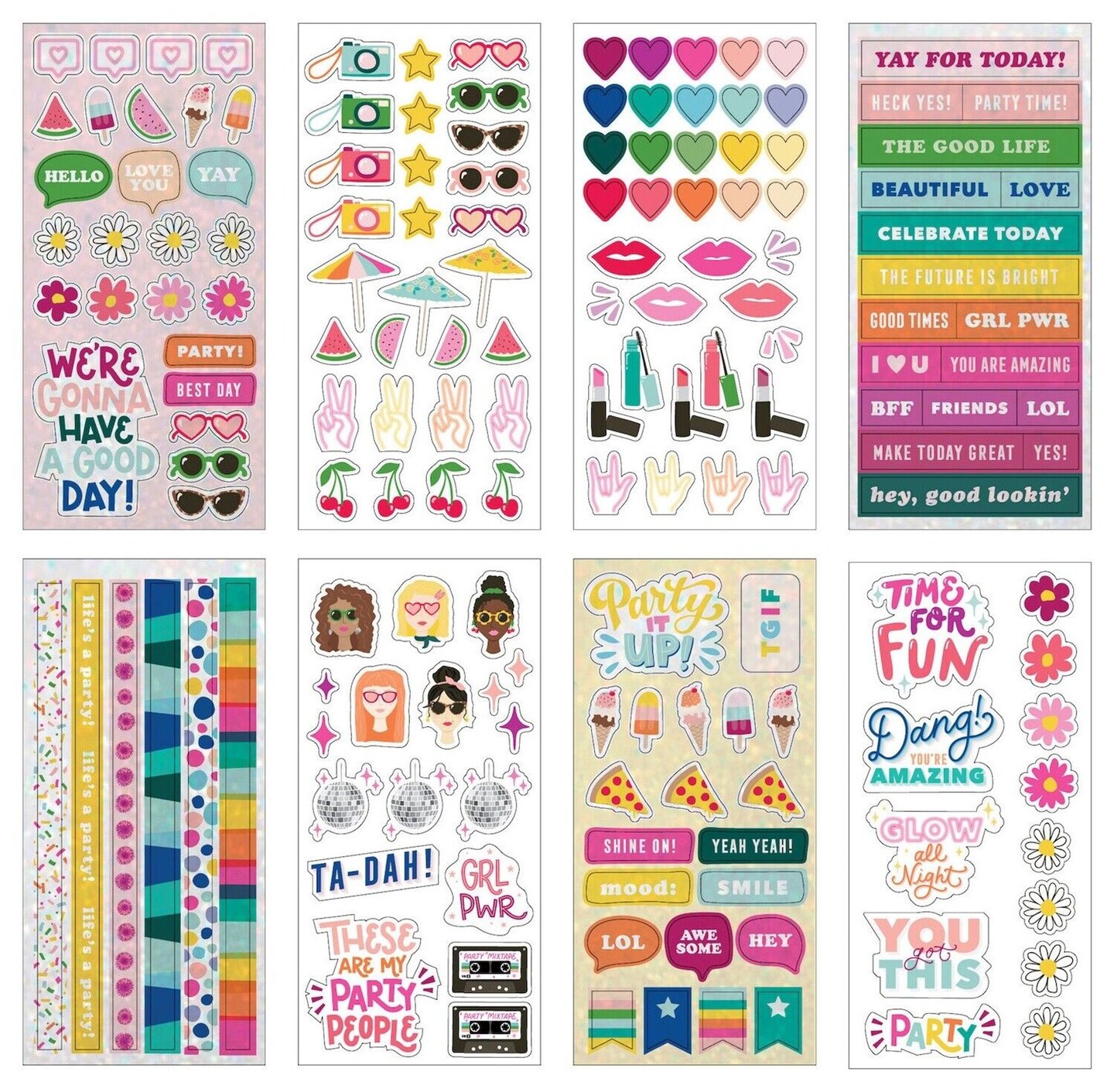 American Crafts Damask Love It&#x27;s A Party Sticker Book