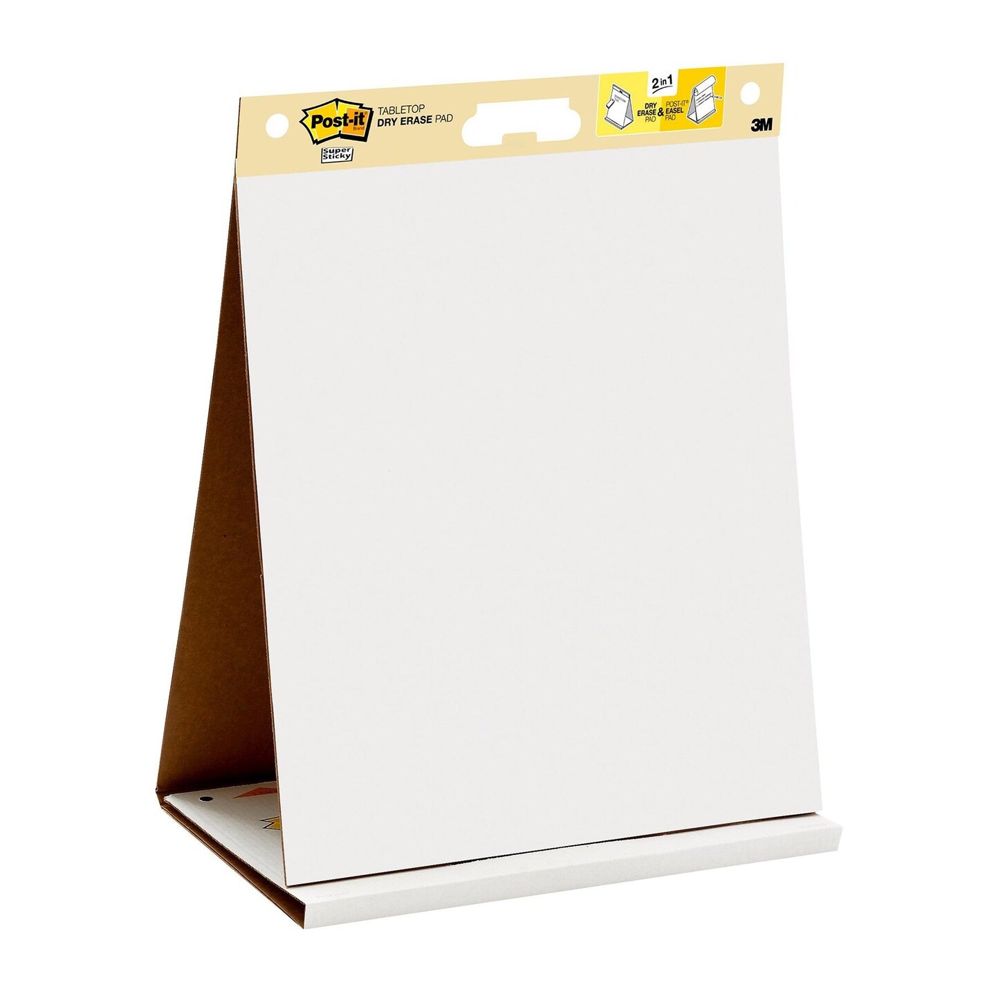 Super Sticky Tabletop Easel Pad with Dry Erase Surface, 20 Sheets, 20&#x22; x 23&#x22;, White