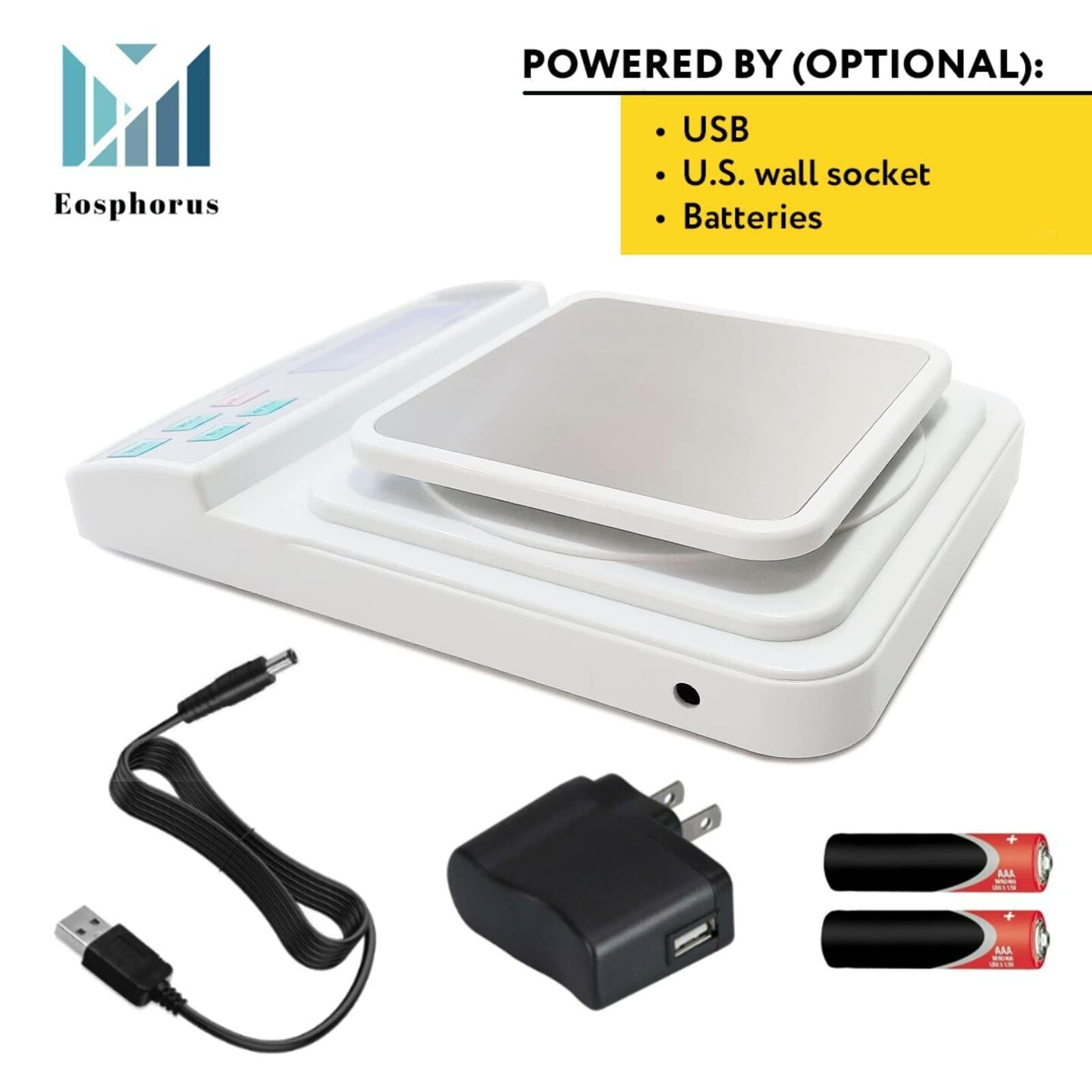 Digital Analytical LCD Scale 600g x 0.01g for Science Lab School Laboratory   Food Kitchen Scale Accurate Weighing Gram and Ounce   USB Charger and AC DC Adapter Included