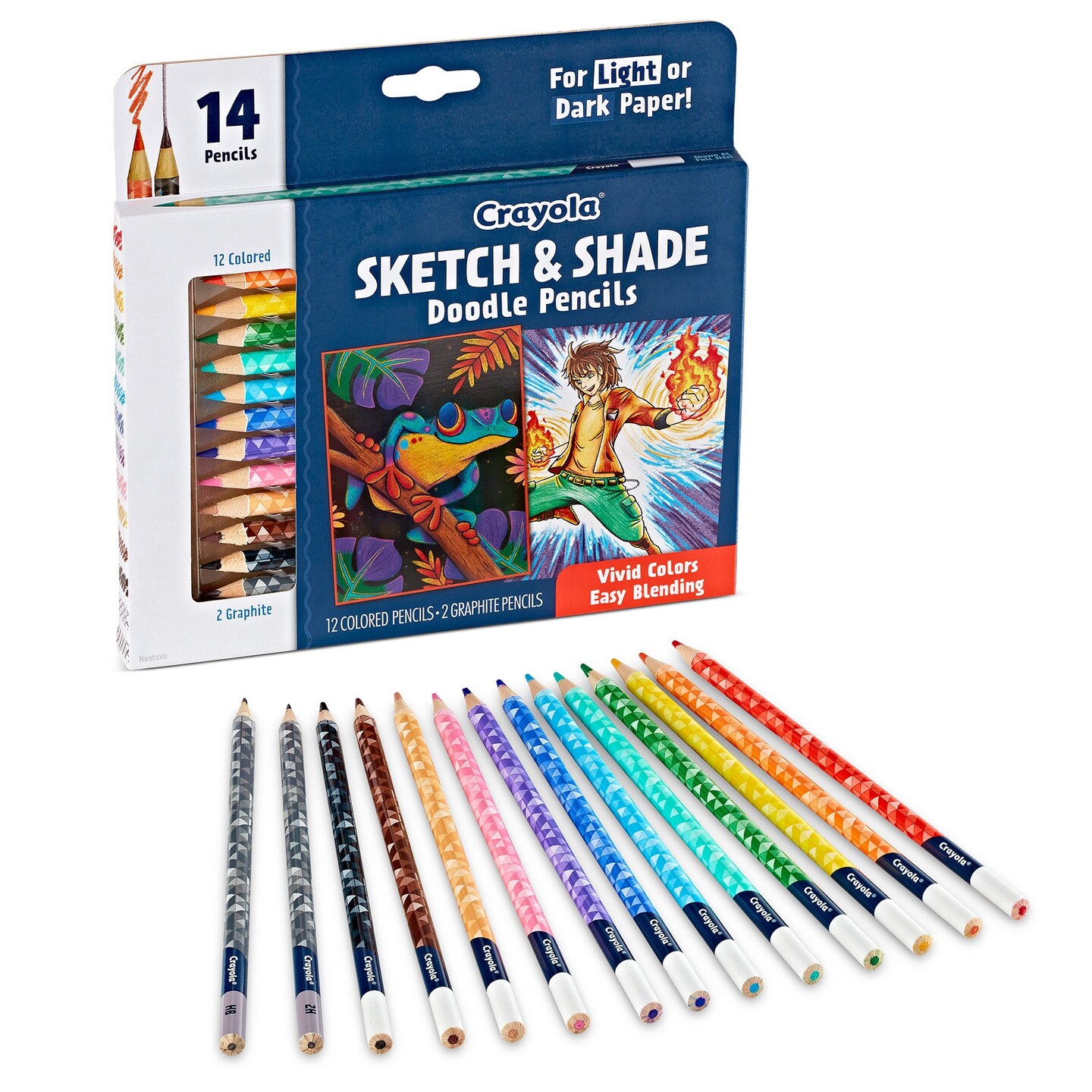 Doodle &#x26; Draw Sketch &#x26; Shade Doodle Pencil, 14 Per Pack, 2 Packs