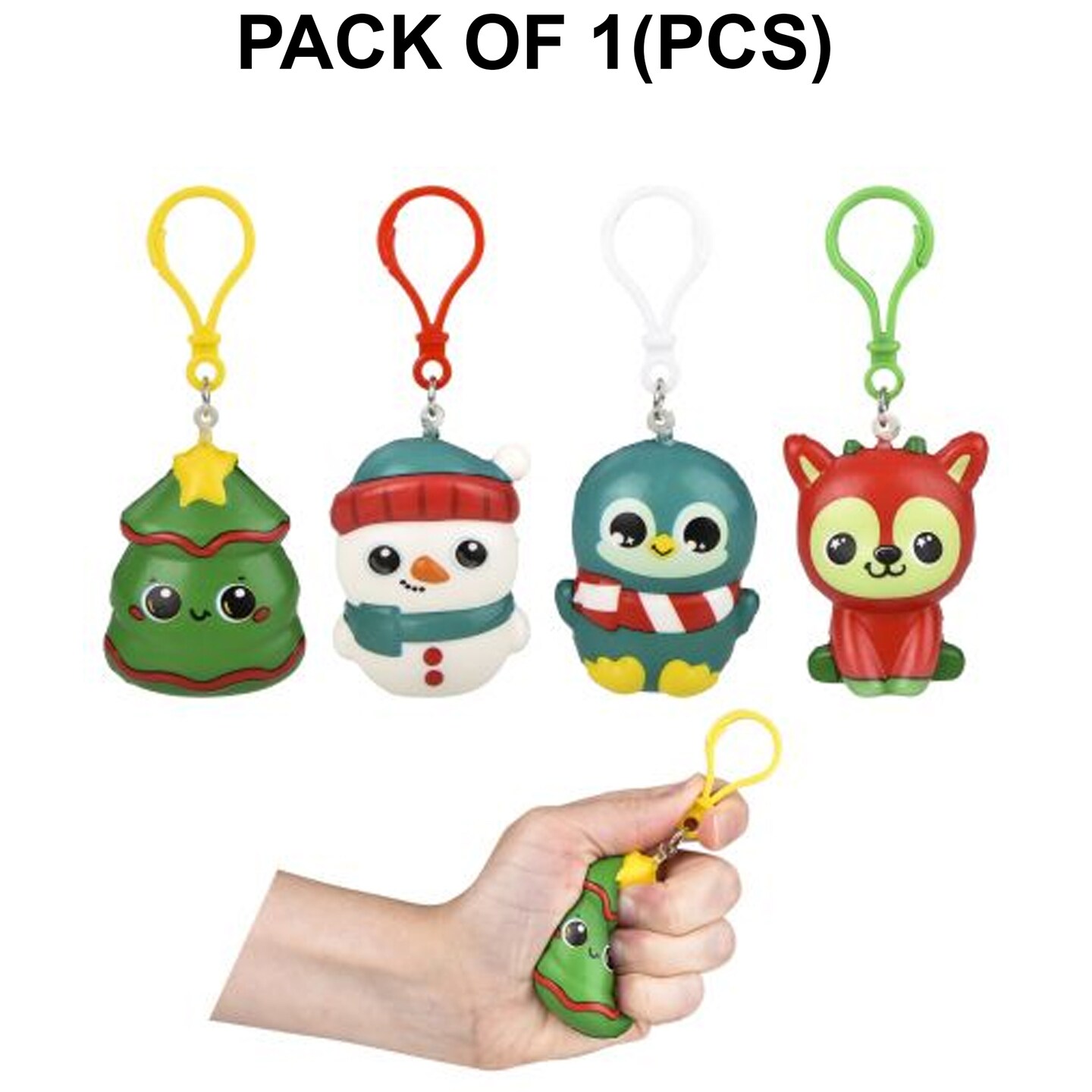 Squishy Christmas Clip-on - Assorted | MINA &#xAE;