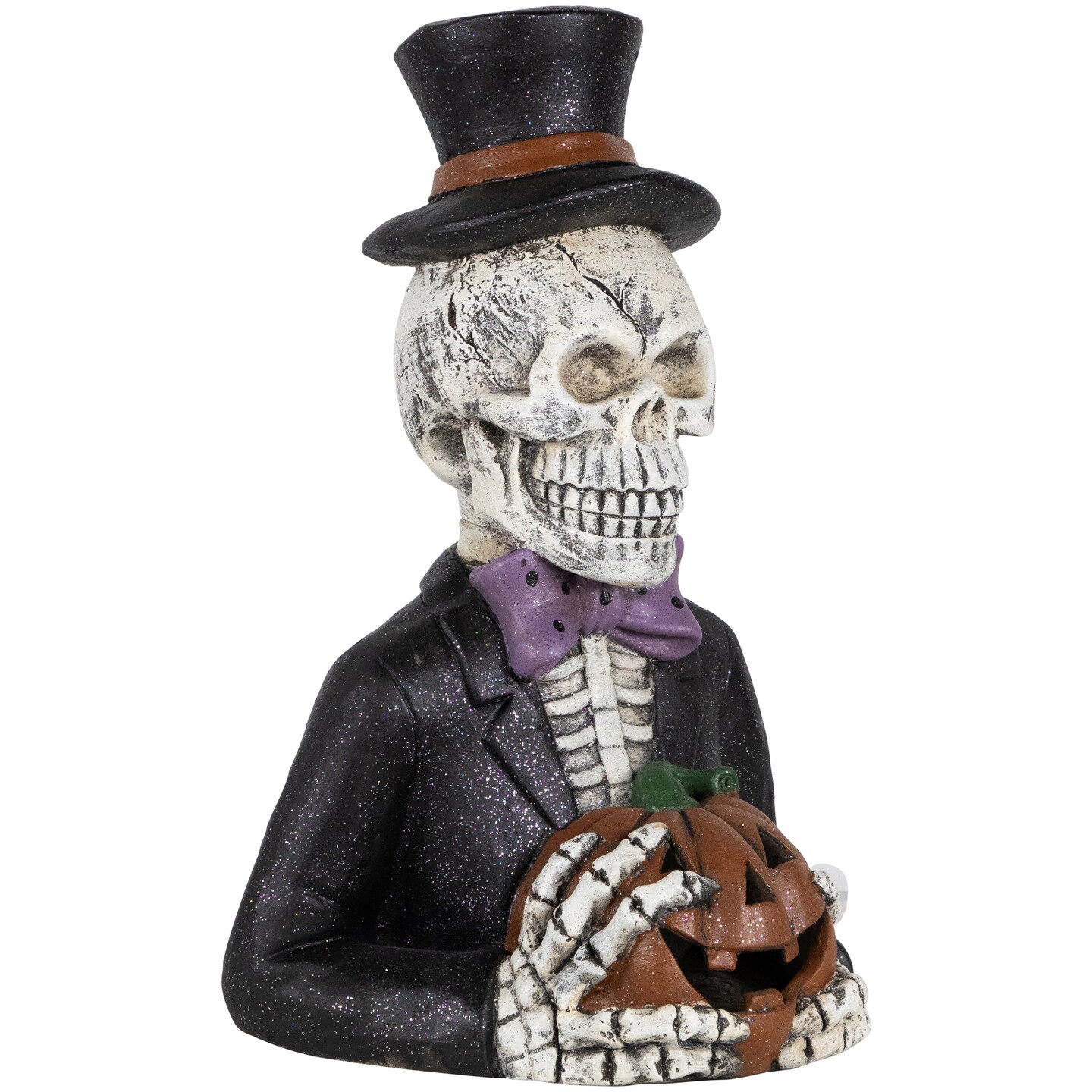 Northlight Skeleton with Jack-O'-Lantern Decoration - Thumbnail 2
