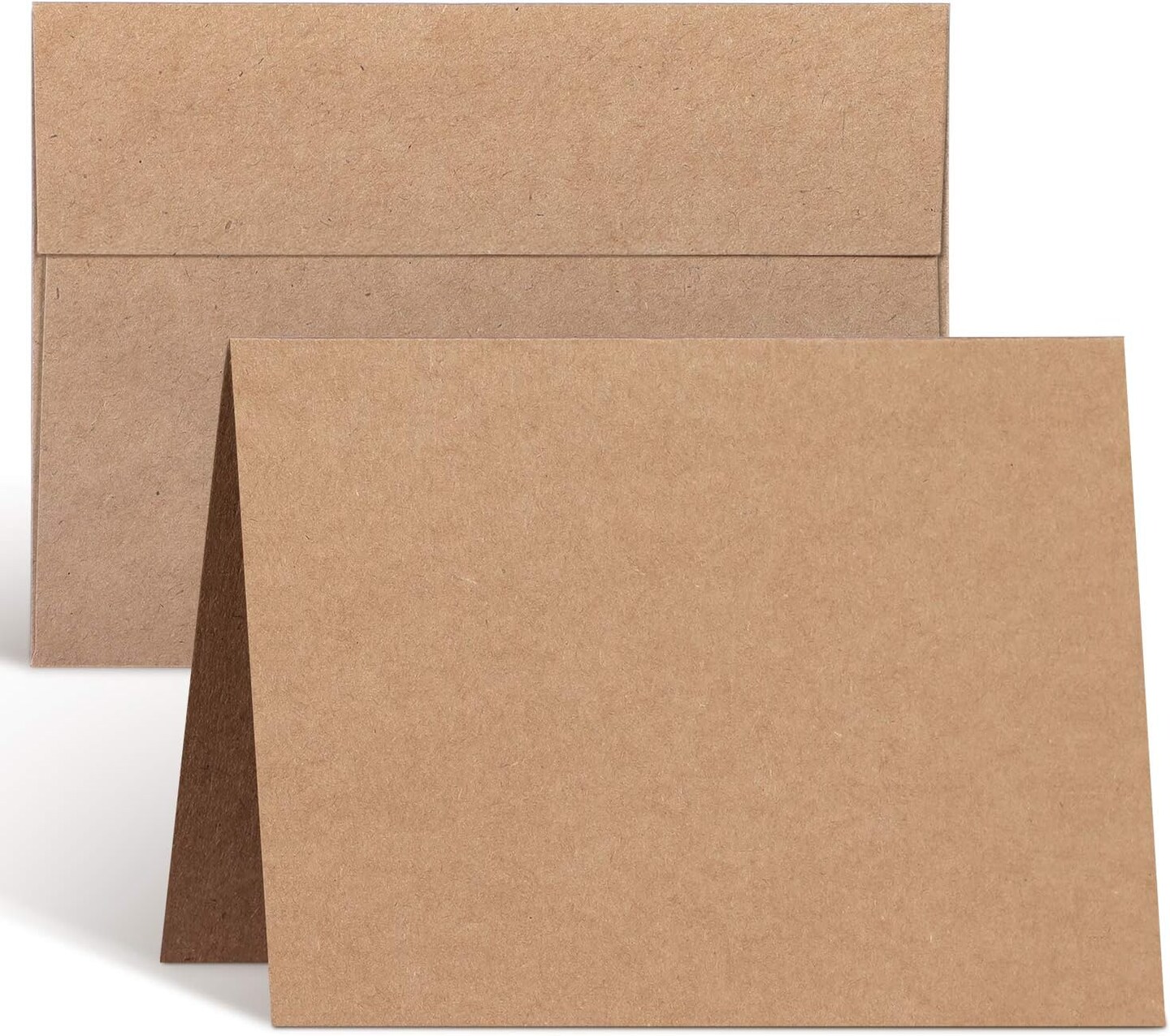 4.25 x 5.5 Cards and Envelopes 100 Pack, Ohuhu Heavyweight Kraft Folded Cardstock Paper and A2 Envelopes for DIY Greeting Card, Wedding, Birthday, Invitations, Thank You Cards & All Occasion