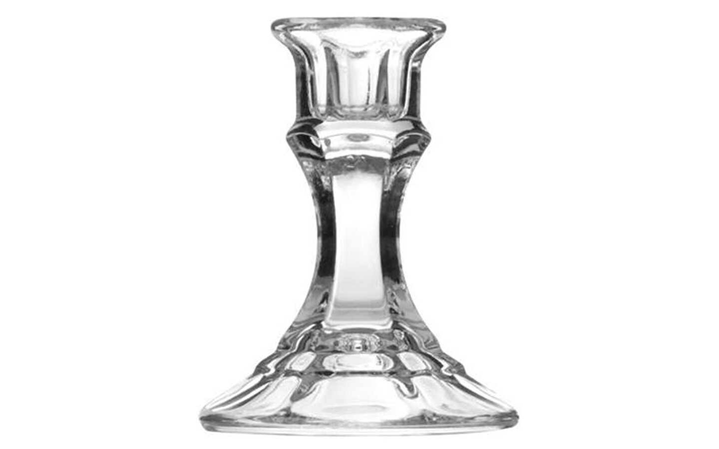 Crisa By Libbey Glass Candlestick 4&#x22;