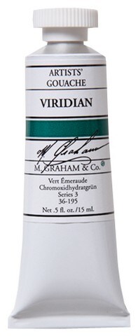 M GRAHAM VIRIDIAN 15ML GOUACHE