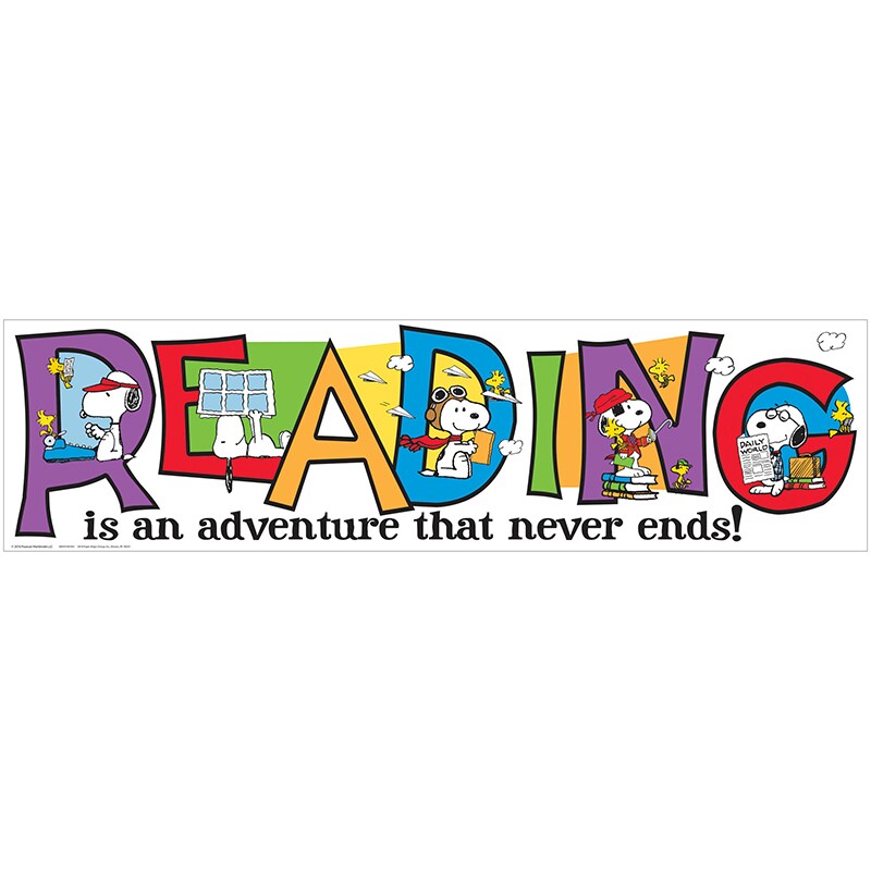 Peanuts&#xAE; Reading is an Adventure Banner