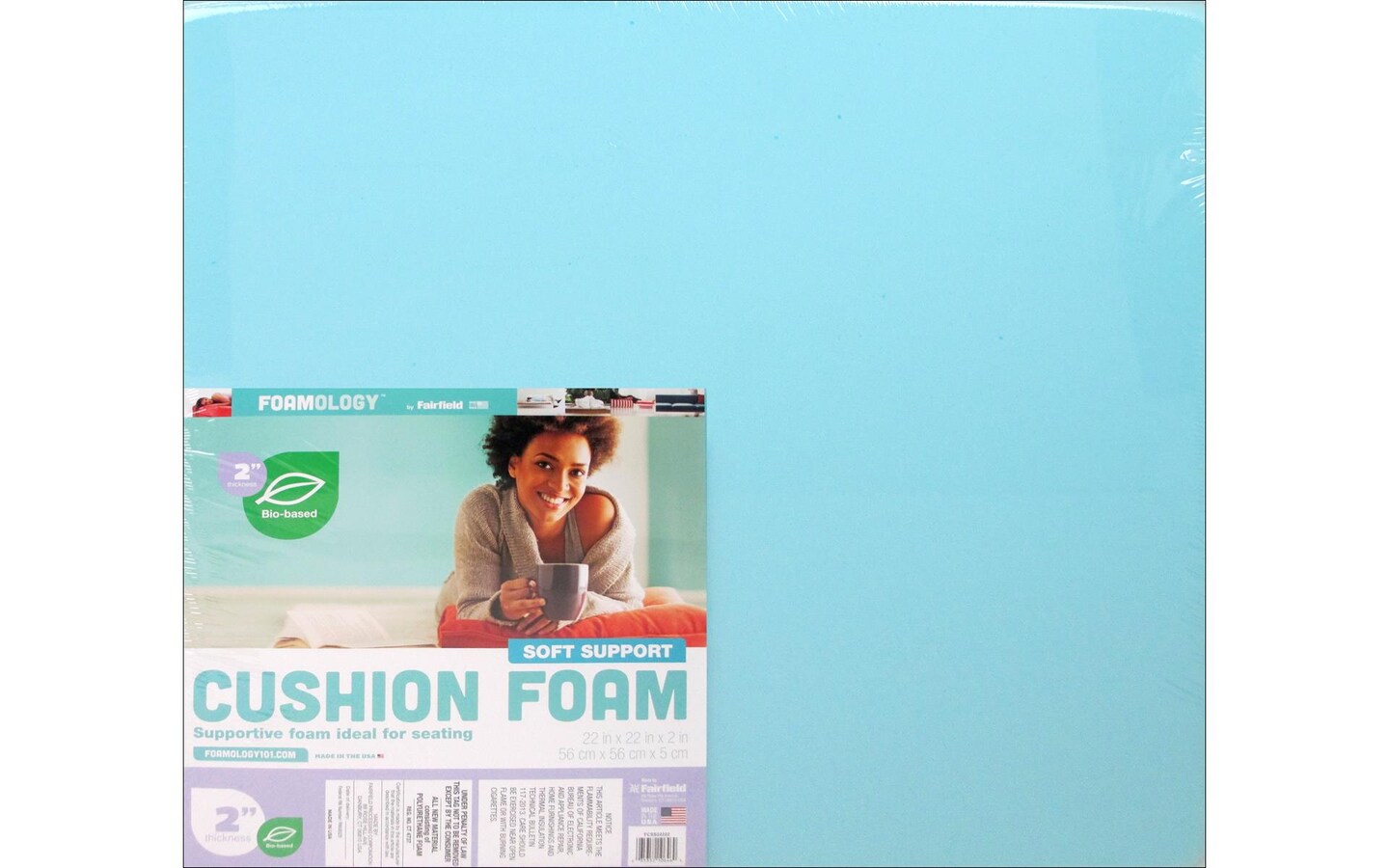 Fairfield Cushion Foam Soft Support 22X22x2&#x22;