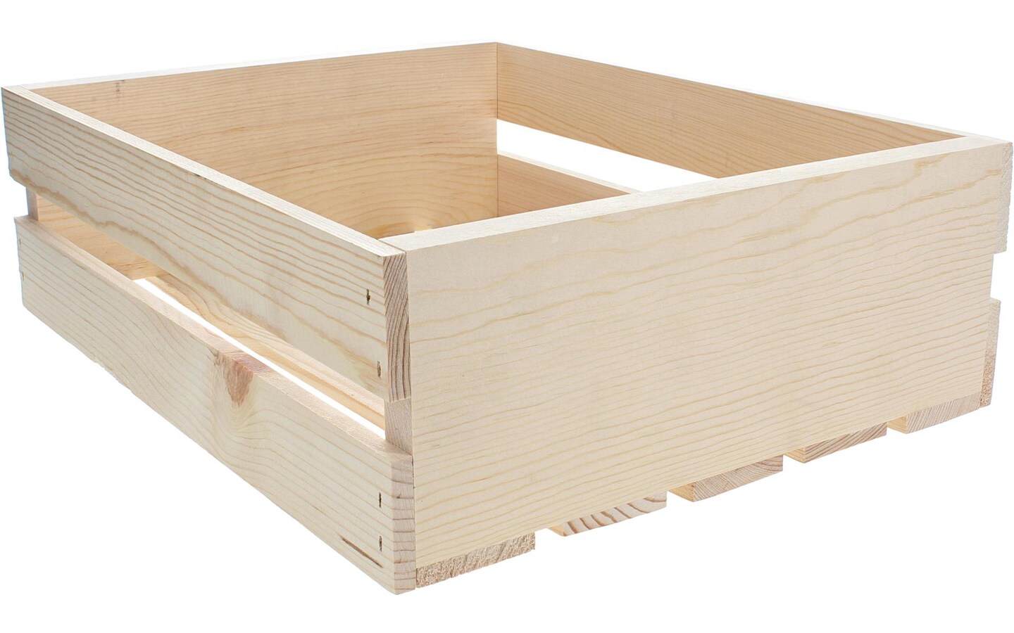 Good Wood by Leisure Arts Wooden Mini Crate, wood crate unfinished, wood crates for display, wood crates for storage, wooden crates unfinished, Pine, 16.25" x 12.5" x 4.875"