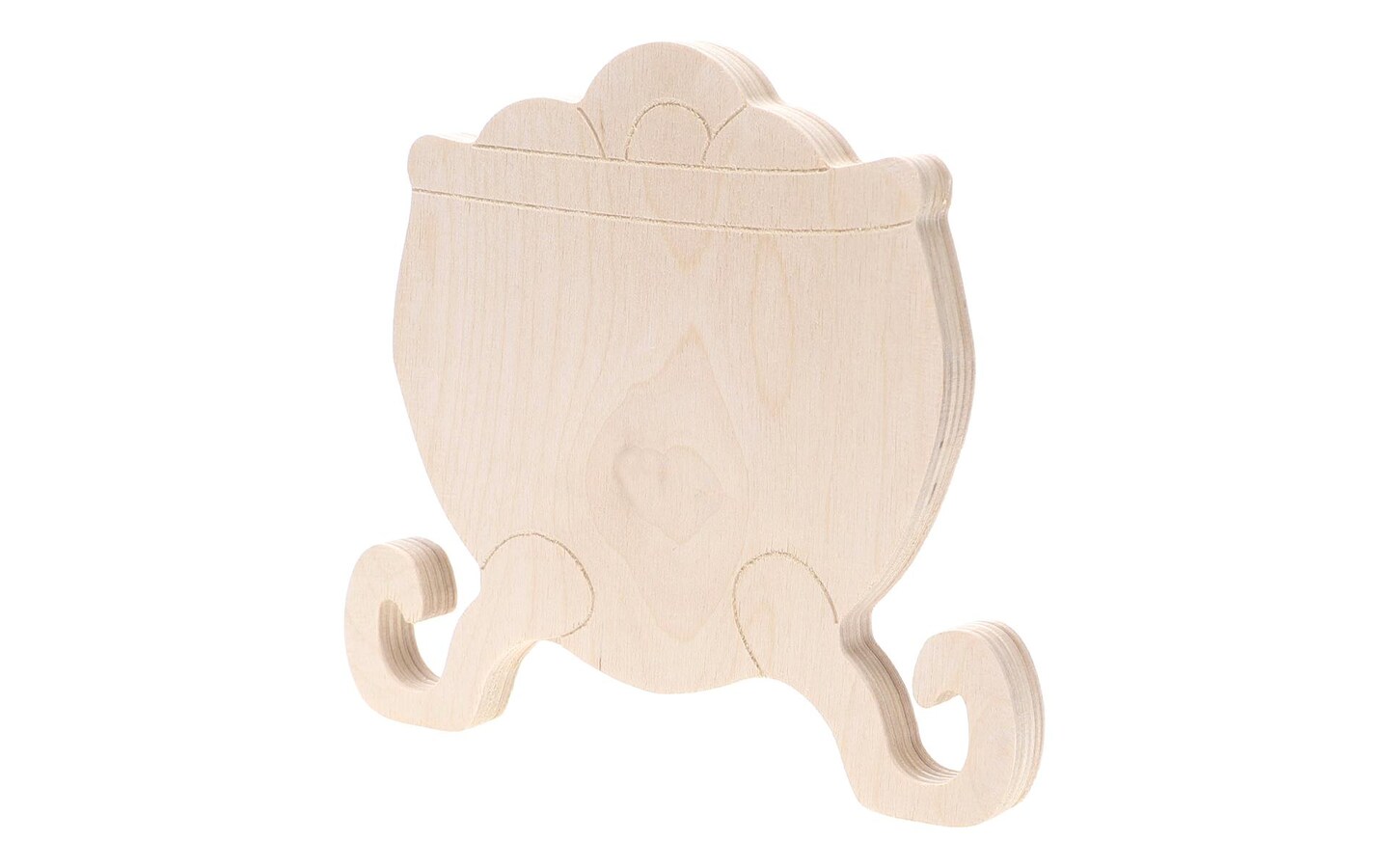 Good Wood Shape Cauldren 6.5x5.75&#x22;