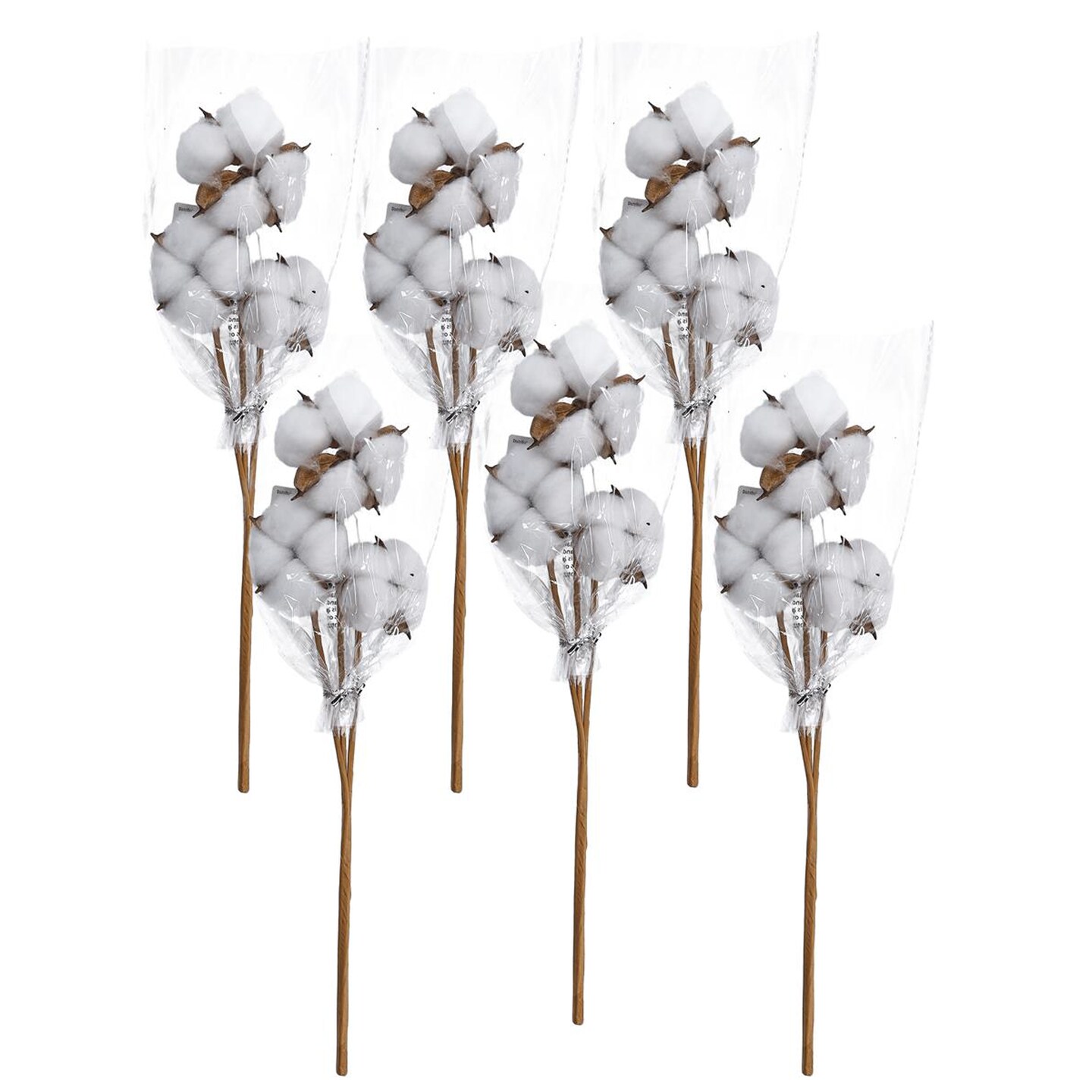 Hampton Art Cotton Short Stem 15" 6Pc, Cotton Stems Decor Branches, Decor, Stems, Flowers, Flowers Decor, Plant Decor Farmhouse