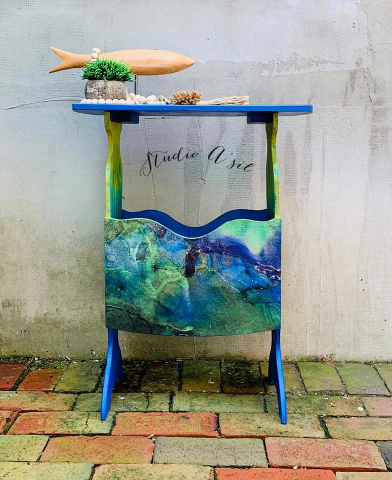 Meet Me At The Sea  Decoupage &#x26; Mixed Media Art Paper  (large)