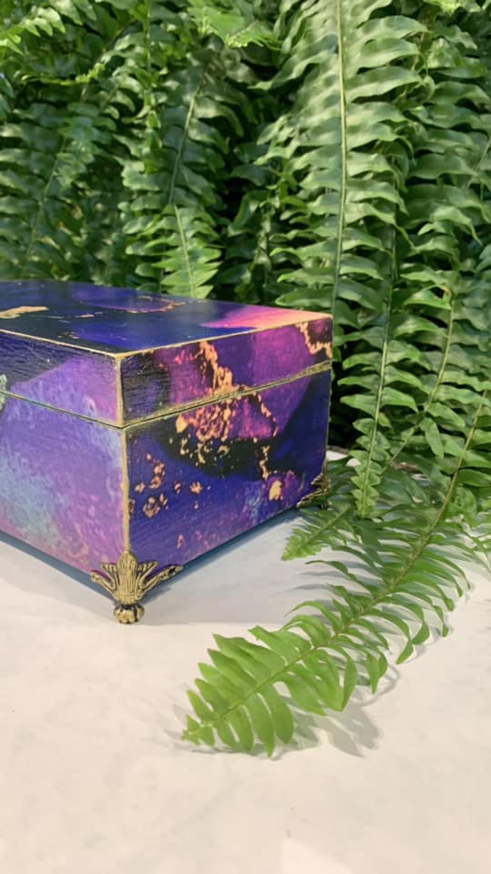 Dreamy Jewels - Purple - Decoupage &#x26; Mixed Media Art Paper (large)