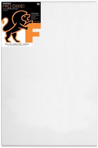 PRO SERIES 12OZ DIXIE STRETCHED CANVAS 24X36 1-3/8 BARS