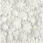 Wallpaper for Decoupage -  3D Paper Flowers Design