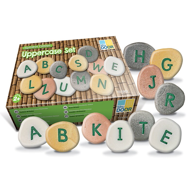 Uppercase Alphabet Pebbles, Set of 26