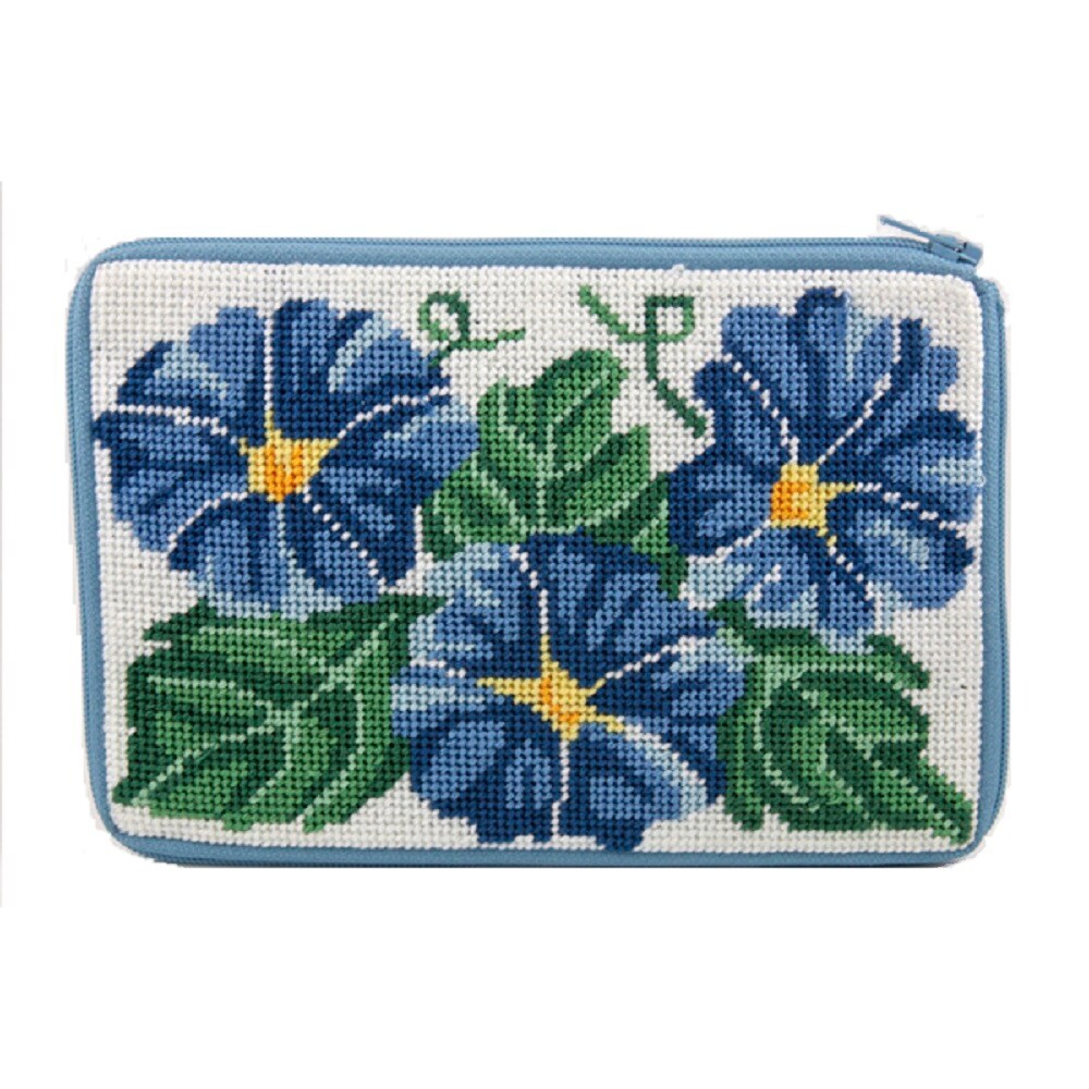 Cosmetic Purse - Morning Glory - Needlepoint Kit