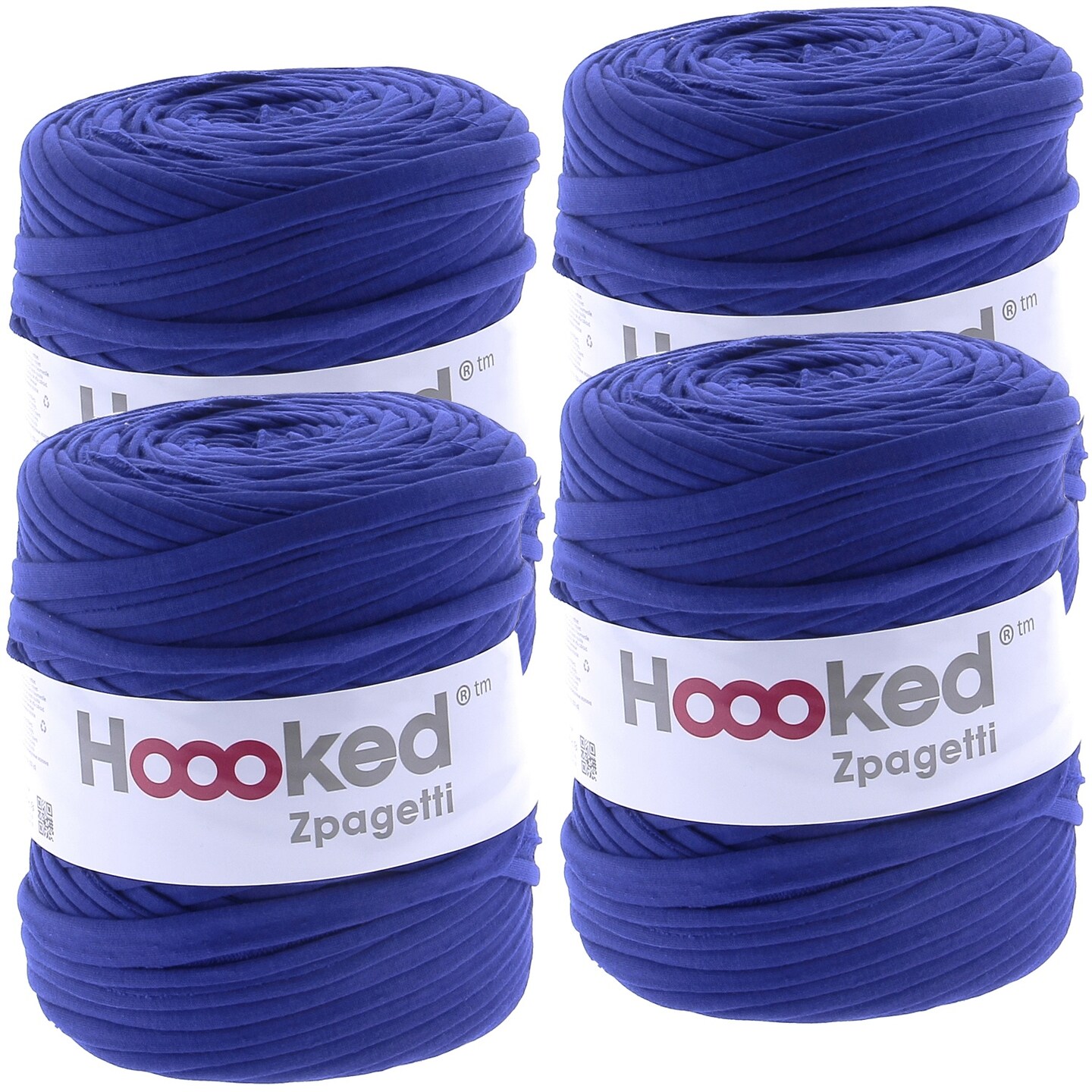 Multipack of 4 - Hoooked Zpagetti Yarn-Ocean Blue - Mid Blue Shades