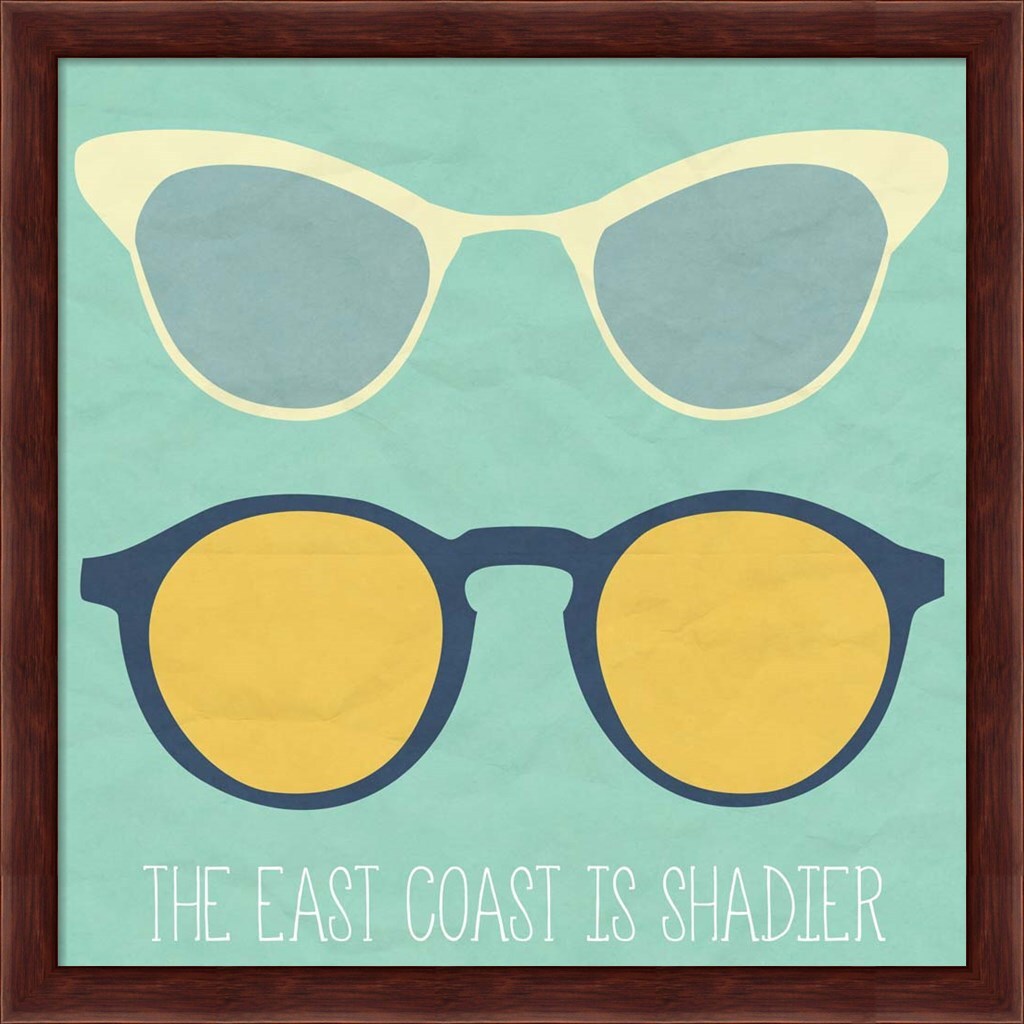 East Coast I by SD Graphics Studio 13&#x22; x 13&#x22; Framed Wall Art