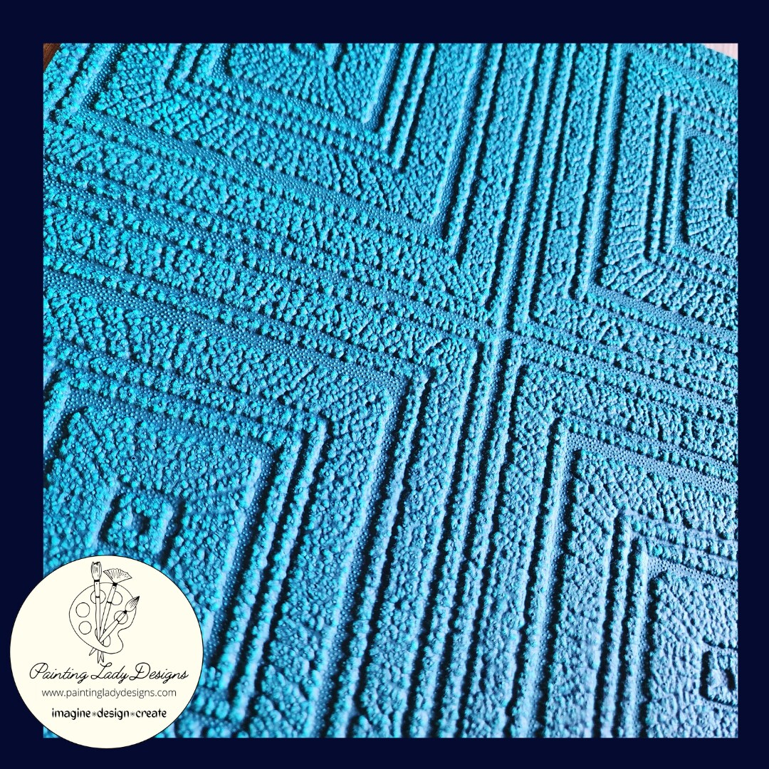 Textured Anaglypta Paper for Decoupage - Quilt Squares Design
