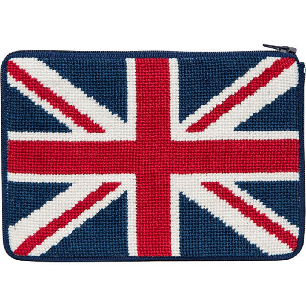 Stitch &#x26; Zip Needlepoint Purse/Cosmetic Case Kit - SZ609 British Flag