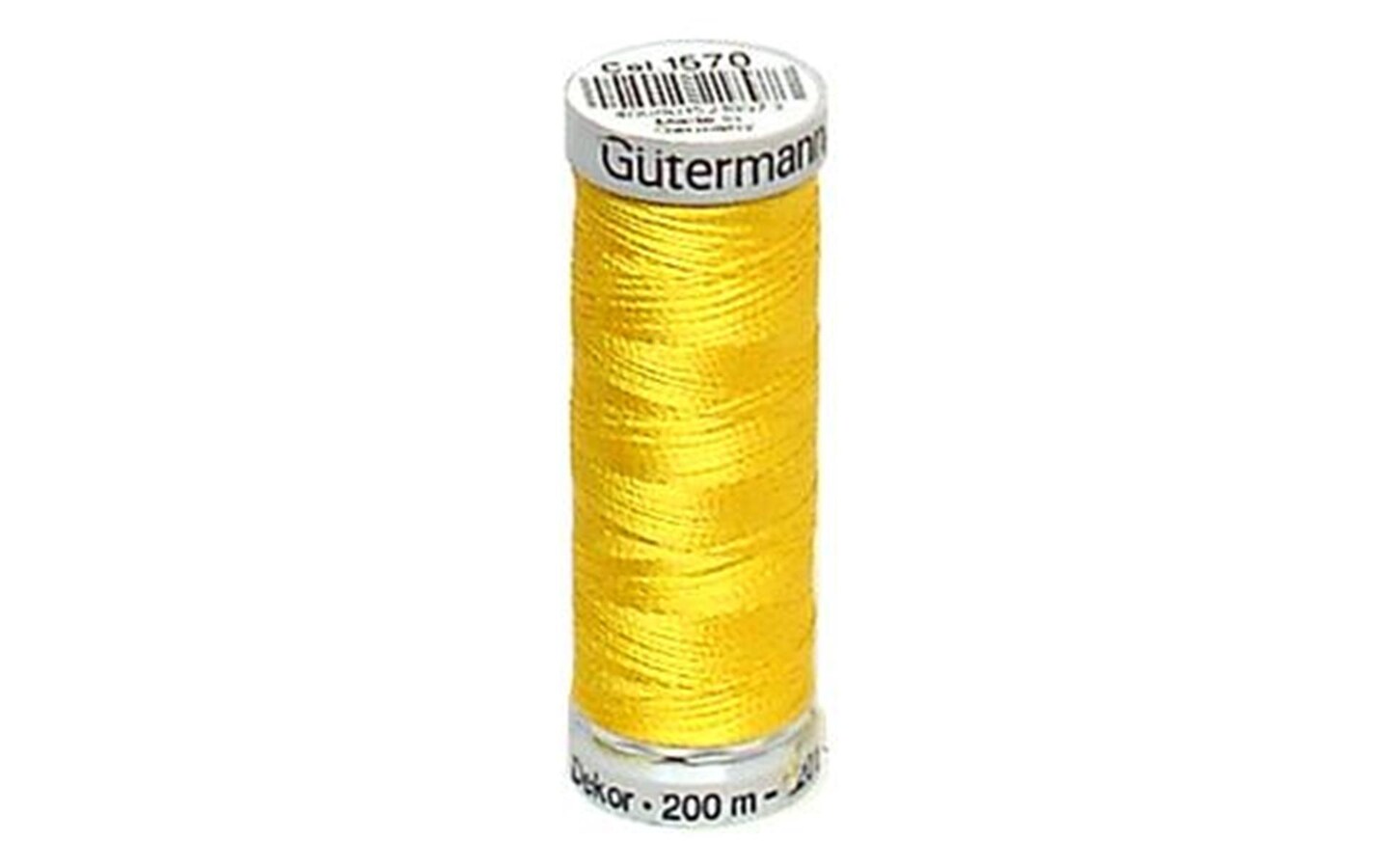 Gutermann Mach Embr Thread Dekor 40 200M Lemonpeel