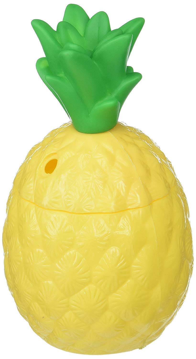 5.5&#x22; 8OZ PLASTIC PINEAPPLE CUP 12 Pack