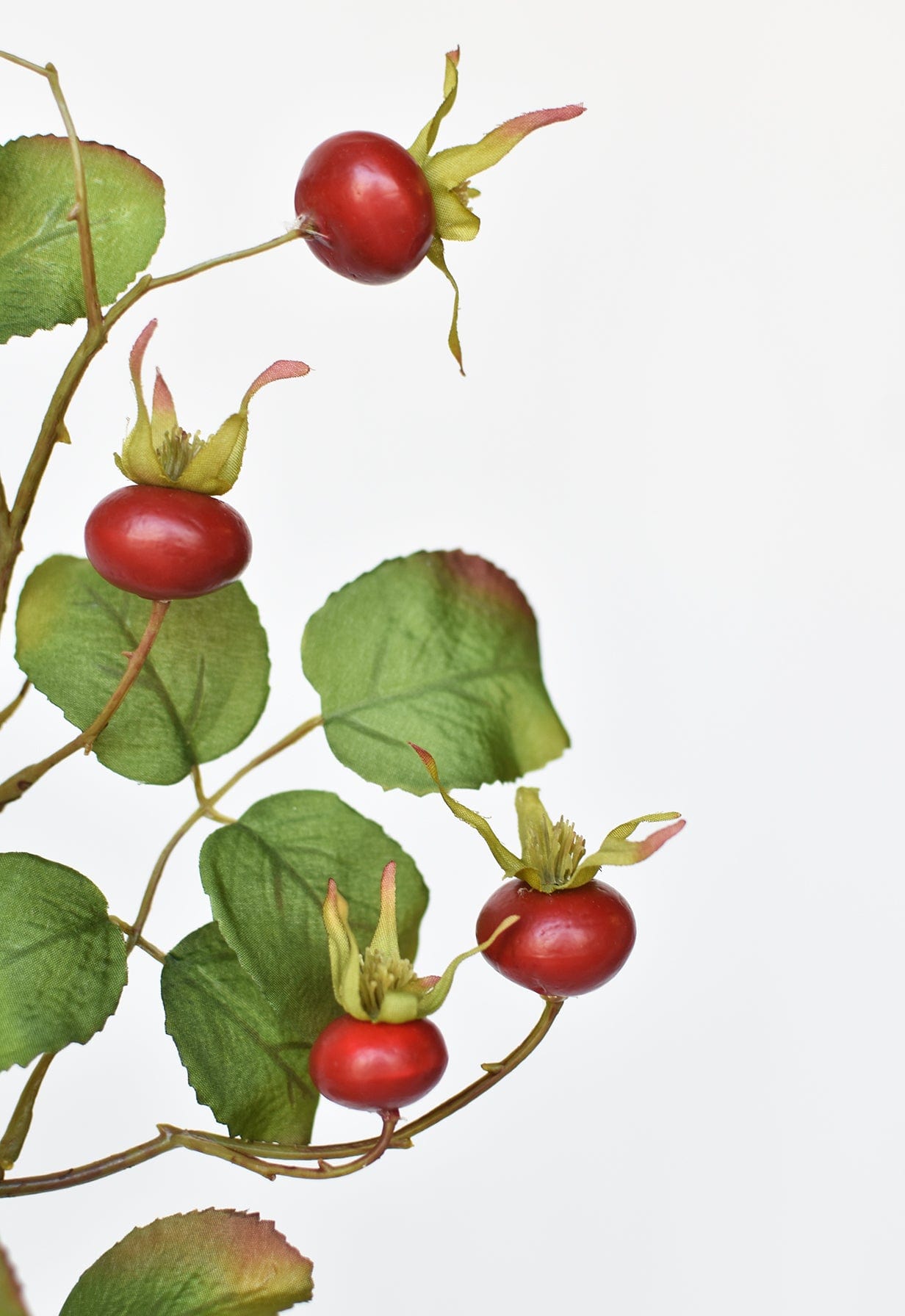 28&#x22; Faux Red Rosehip Berry Stem