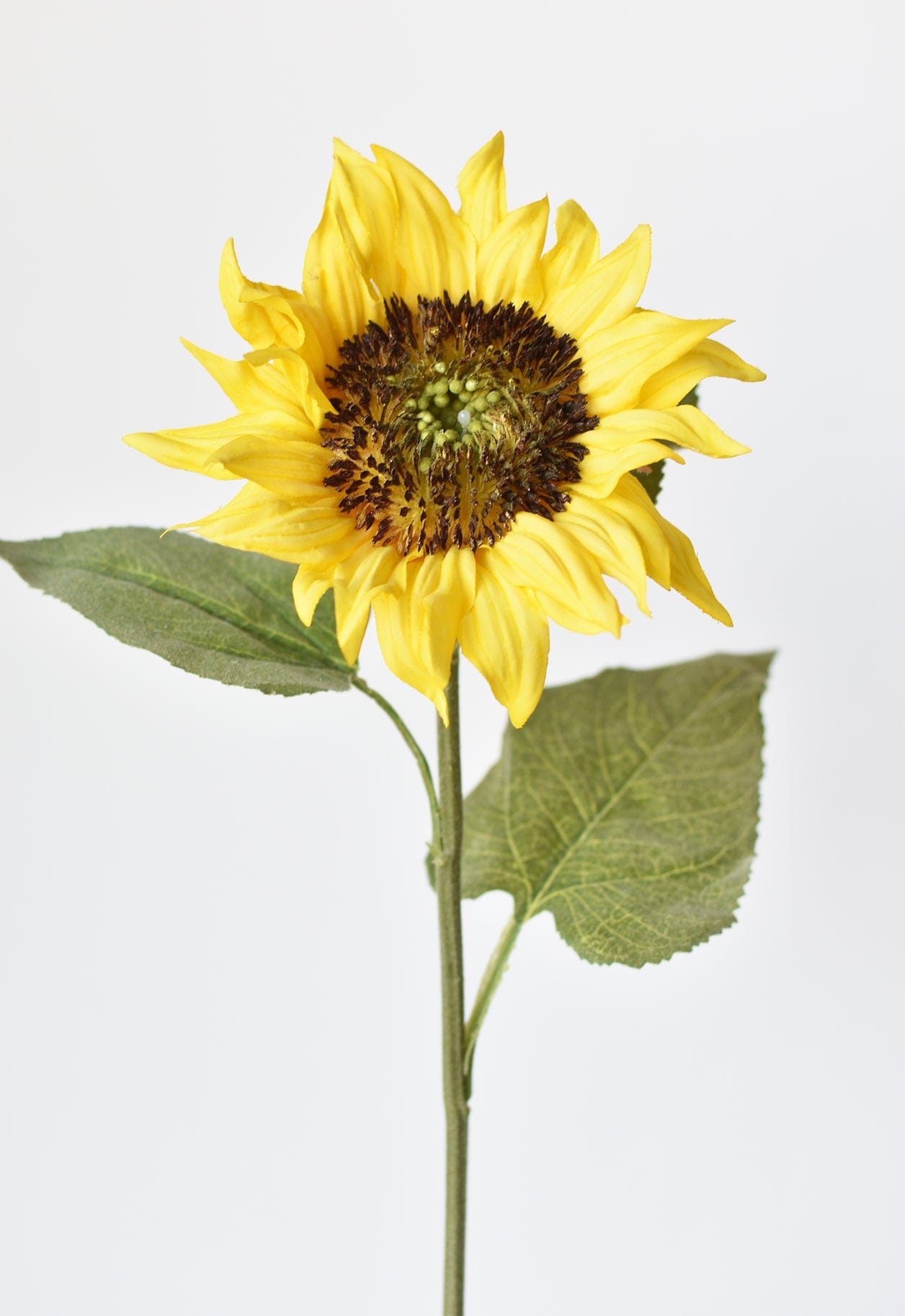 25&#x22; Faux Sunflower Stem Yellow
