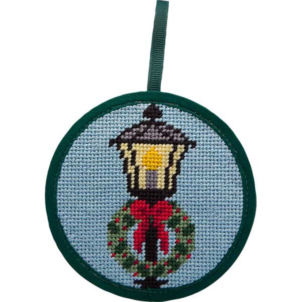Alice Peterson Stitch-Ups Needlepoint Ornament Kit- Lamp Post & Wreath