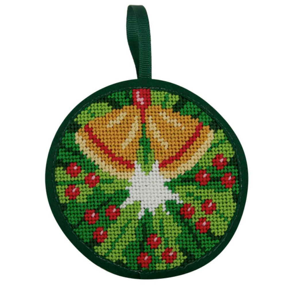 Christmas Wreath Christmas Ornament - Needlepoint Kit