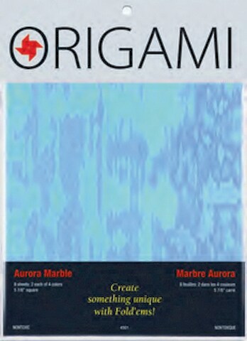Origami Paper Aurora Marble 8 Sheet